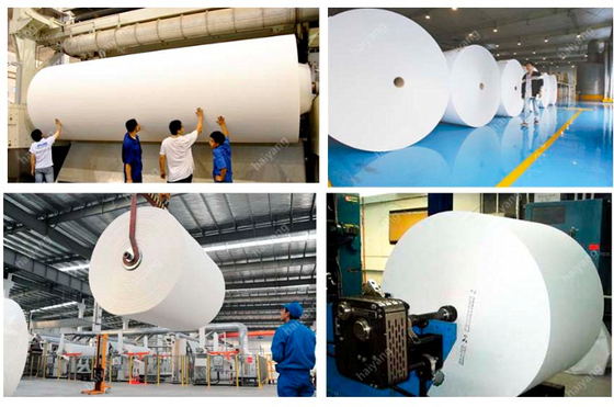 40g/m2 A4 Papier Jumbo Roll Machiner 2400mm 500m/Min 100g/m2