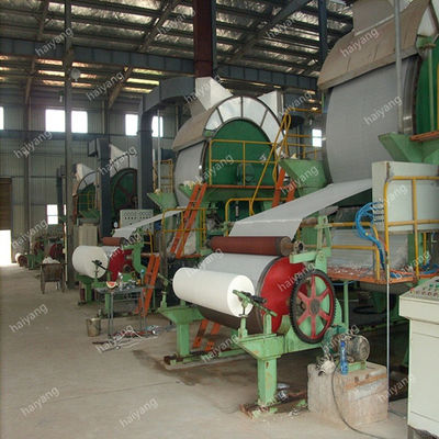Papierherstellungsfließband des Pflanzenbaus 787mm-1T ToilettenSeidenpapier, das Maschine herstellt
