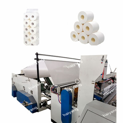 Aufschlitzende und Rückspulenmaschine Soem-Toiletten-Seidenpapier-riesige Rolle