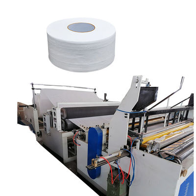 Automatische prägeartige Badezimmer-perforierte Rückspulengewebe-Toiletten-Papiermaschinerie
