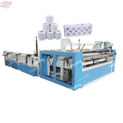 Automatische aufschlitzende Rückspulenmaschine für riesiges Rollenpapier, Toilettenpapier, Seidenpapier