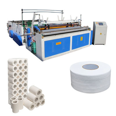 Prägungsgewebe-Toilettenpapier-Maschinen-Rückspulenmaschine für Verkauf