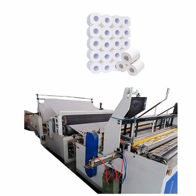 Automatische Toilettenserviette der hohen Qualität aufschlitzende Rückspulenpapiermaschine und Perforiermaschine