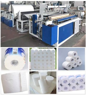 Soem-Toilettenpapier-Küchen-Gewebe-Rollenrückspulenmaschine für heißen Verkauf