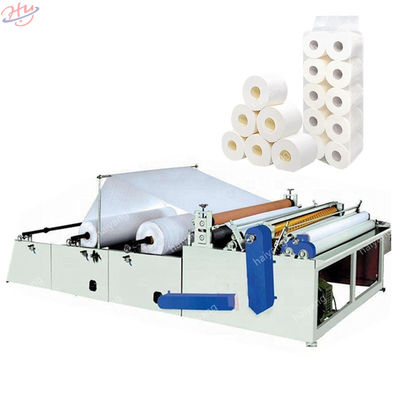 Automatische Perforationsrewinder-Maschine prägte die Toiletten-Seidenpapier-Rolle, die Maschine mit Drucken herstellt