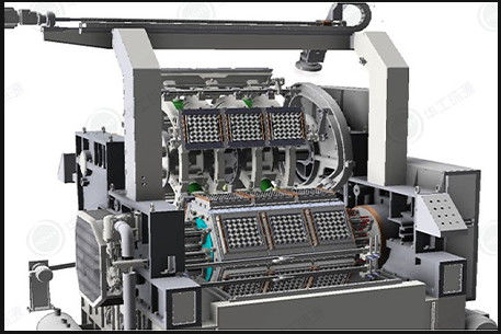 Ei Tray Machine der Recyclingpapier-Massen-Ei-Verpackmaschine-53.7KW