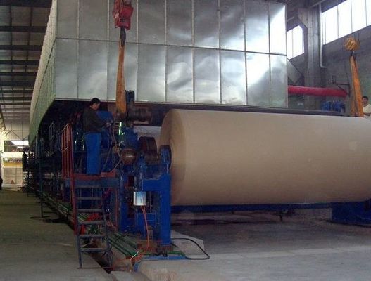 Papierfertigungsstraße-Kraftpapier-Handwerks-geriffelte Testliner-Papierherstellungs-Maschine